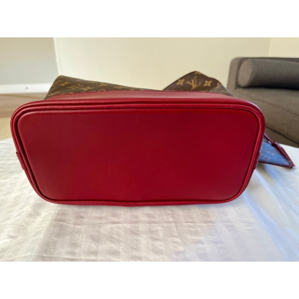 Louis Vuitton NN 14 GM Monogram Idole Ruby Red Bucket Bag Marc Jacobs 2014 Rcpt - Picture 16 of 16